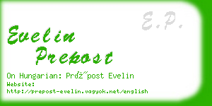 evelin prepost business card